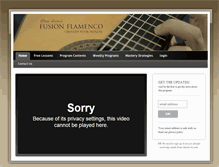 Tablet Screenshot of fusionflamenco.com